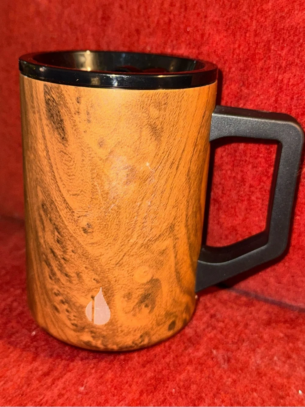 Elemental Woodgrain Travel Mug NEW with TEAK WOOD DESIGN